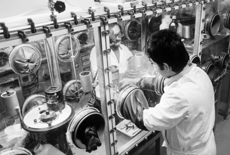 Research laboratory for the manufacture of plutonium combustibule, italy 70's