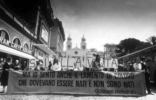 Rome, anti-abortion demonstration, 1978