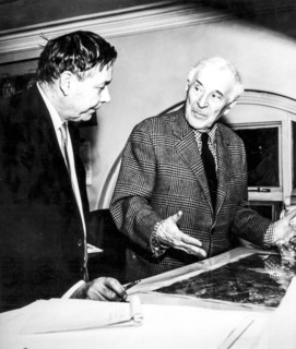 Marc chagall and vladimir odinokov, 1967