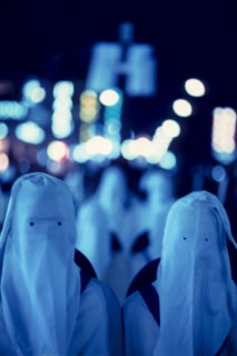 Rites of holy week, hooded catholic procession, taranto, puglia, italy