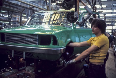 Innocenti factory lambrate, italy, 70's