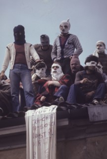 San vittore prisoners demonstration, milan, 1981