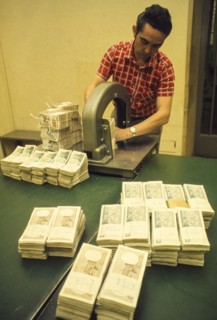 Inside bank, 70's