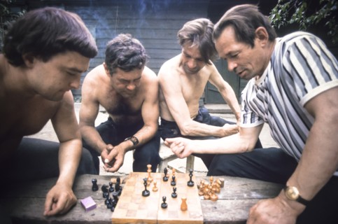 Ussr, siberia, irkutsk, chess players
