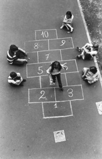 Children playing, 70's