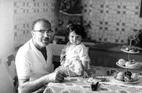 Grandfather and grandchild, 70's
