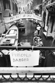 Tourists in venice, 70's