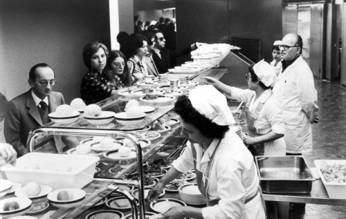 Workers in a refectory, 70's