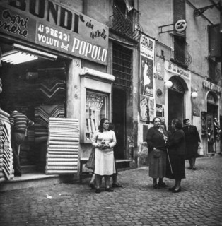 Women in coronari street, rome, 50's