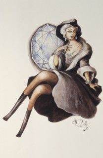 Alberto Paronelli collection, Gavirate, printing of woman smoking pipe, 1920