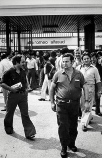 Workers of alfasud, naples, italy, 80's