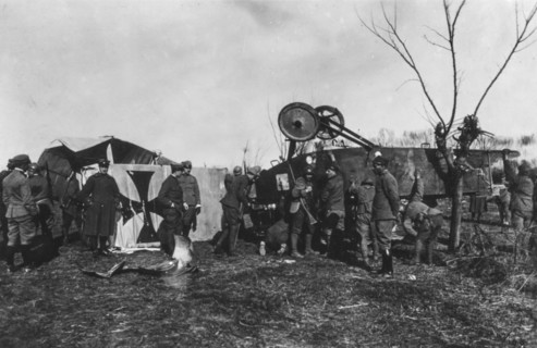 The last plane shot down by Francesco Baracca, a few kilometers from Treviso, 1918