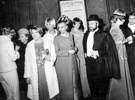 Opening of the opera season at La Scala Theatre, Milan, Italy, 1967
