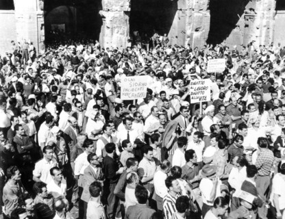 1st May in Rome, manifestation, 1966