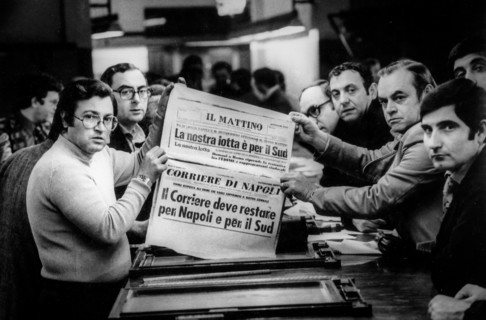 Newspaper il mattino, naples in 1956