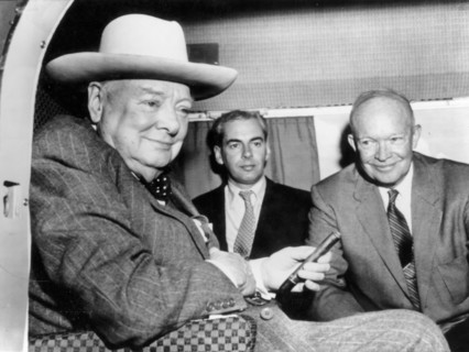 Dwight eisenhower, anthony montague-browne, winston churchill
