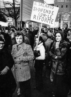 Hospital workers in demonstration in Milan