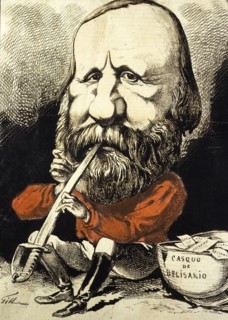 Cover illustration of La Lune magazine featuring Giuseppe Garibaldi 1807-82