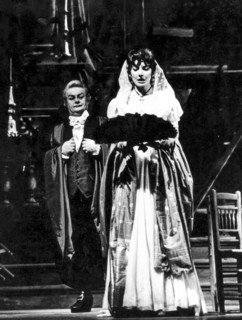 Maria callas and tito gobbi, tosca, 1964