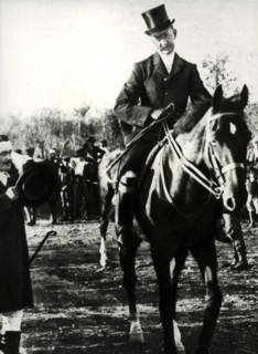 Amedeo of Savoy-Aosta on horseback, somma lombardo, 1915