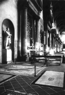 Tomb and monument of ugo foscolo, basilica of santa croce, florence, 1960s