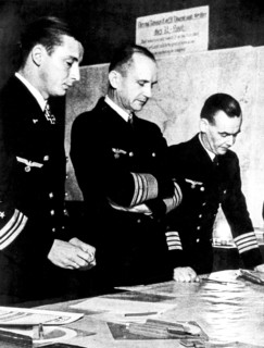 Erich raeder supreme commander of the german sea forces in his operations center, 1943