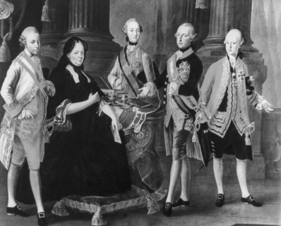 Maria teresa of austria with four children