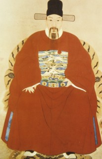 Chinese mandarin with hat