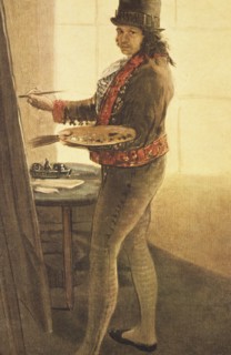 Francisco goya, self-portrait in the studio, 1793-95