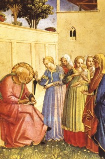 Imposizione del nome al battista, beato angelico, museo nazionale di san marco, firenze