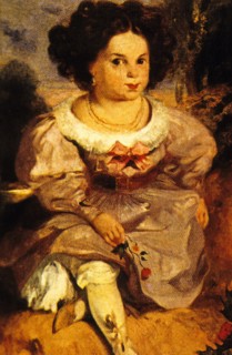 Leopoldine Hugo, daughter of Victor Hugo and Adele Foucher, by Louis Boulanger, 1827