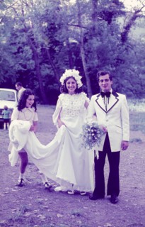 Wedding couple, 70s