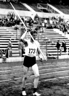 Athletics, javelin, 1958
