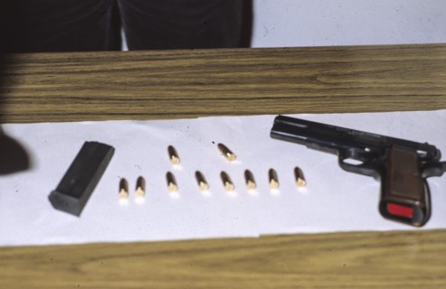 The Ali Agca gun used in the attack on Pope John Paul II
