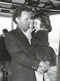 Richard burton with daughter maria, 60s