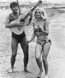 Tony renis, carroll baker, lido di venezia, 60s