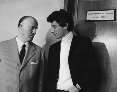 Don backy with his lawyer, 1968