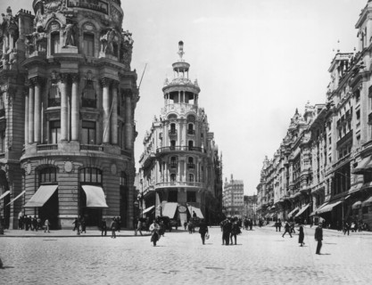 Grand Via In Madrid