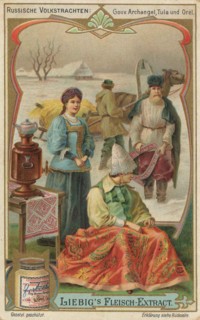 Picture series folk costumes from Russia