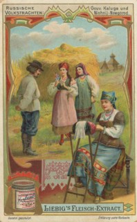 Picture series folk costumes from Russia