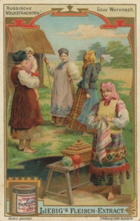 Picture series folk costumes from Russia