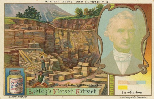 Picture series How a Liebig picture is created