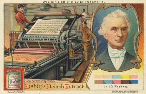 Picture series How a Liebig picture is created