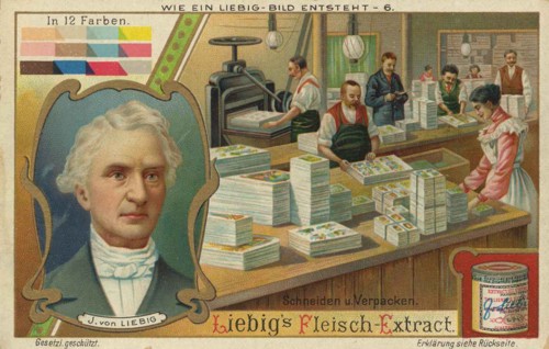 Picture series How a Liebig picture is created