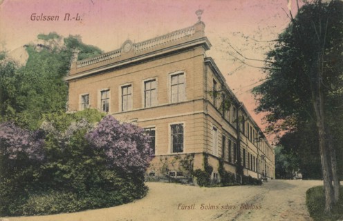 Solmsches Schloß in Goslar, Lower Saxony, Germany, view from ca 1910, digital reproduction of a
