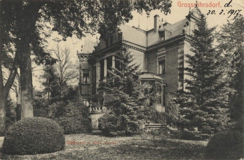Grossröhrsdorf, small town in the district of Bautzen, Saxony, Germany, view from about 1910,