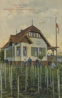 Grünberg in Silesia, Germany, now Zielona Góra in the Polish province of Lubusz, Poland, view from