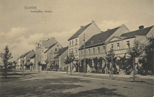 Deulowitzer Straße in Guben, in the district of Spree-Neiße in Lower Lusatia, Brandenburg, Germany,