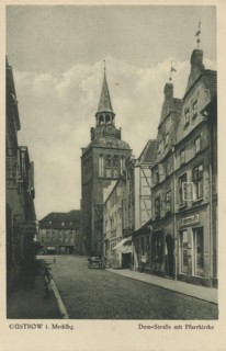 Güstrow, Rostock County, Mecklenburg-Western Pomerania, Germany, view from c. 1910, digital