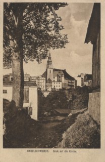 Church in Habelschwerdt, Silesia, Germany, today Bystrzyca Klodzka, a town in the Lower Silesian